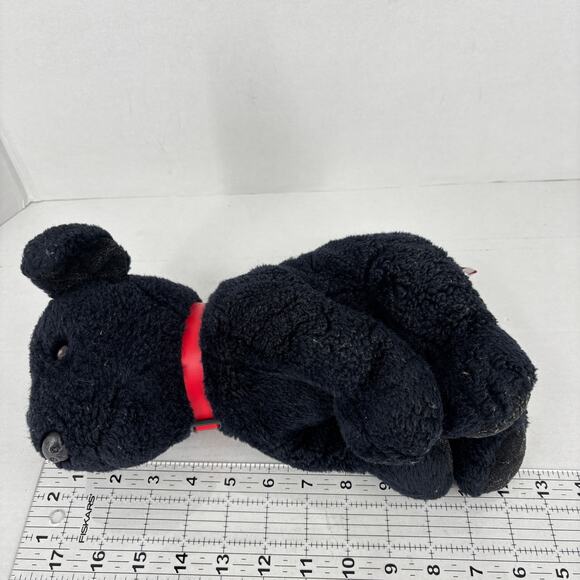 Ty Classic Tugger Black Labrador Dog Plush Lab Puppy Red Collar 12 Inch - Picture 7 of 9